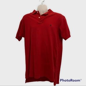 Polo By Ralph Lauren Mens Red Polo Size Large